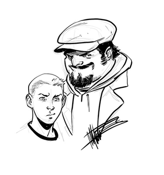 Norton’s character studies for Archer & Armstrong